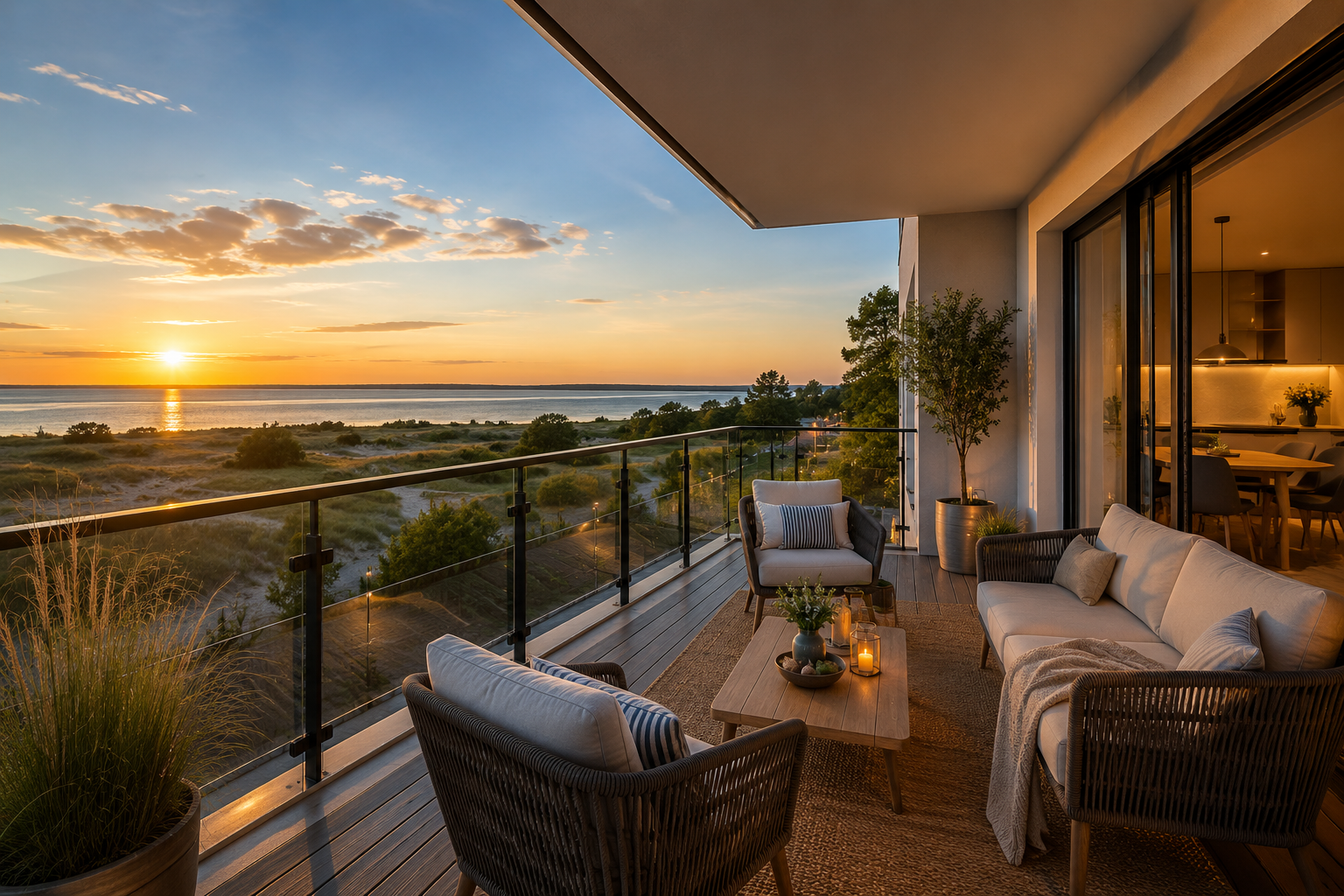 balcony and water